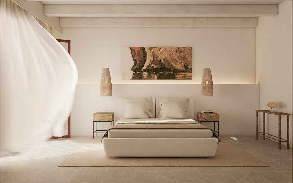 Modern and warm interiors inspired by Mediterranean style in Ses Salines